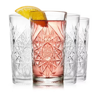 Libbey Hobstar Cooler Glasses, 16 ounce, Set of 4 | Target