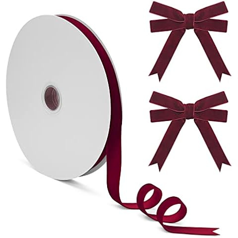 Fondersy 5/8" X 100 Yards Solid Grosgrain Ribbon for Gift Wrapping, Hair Bows, Parties, Wedding D... | Amazon (CA)