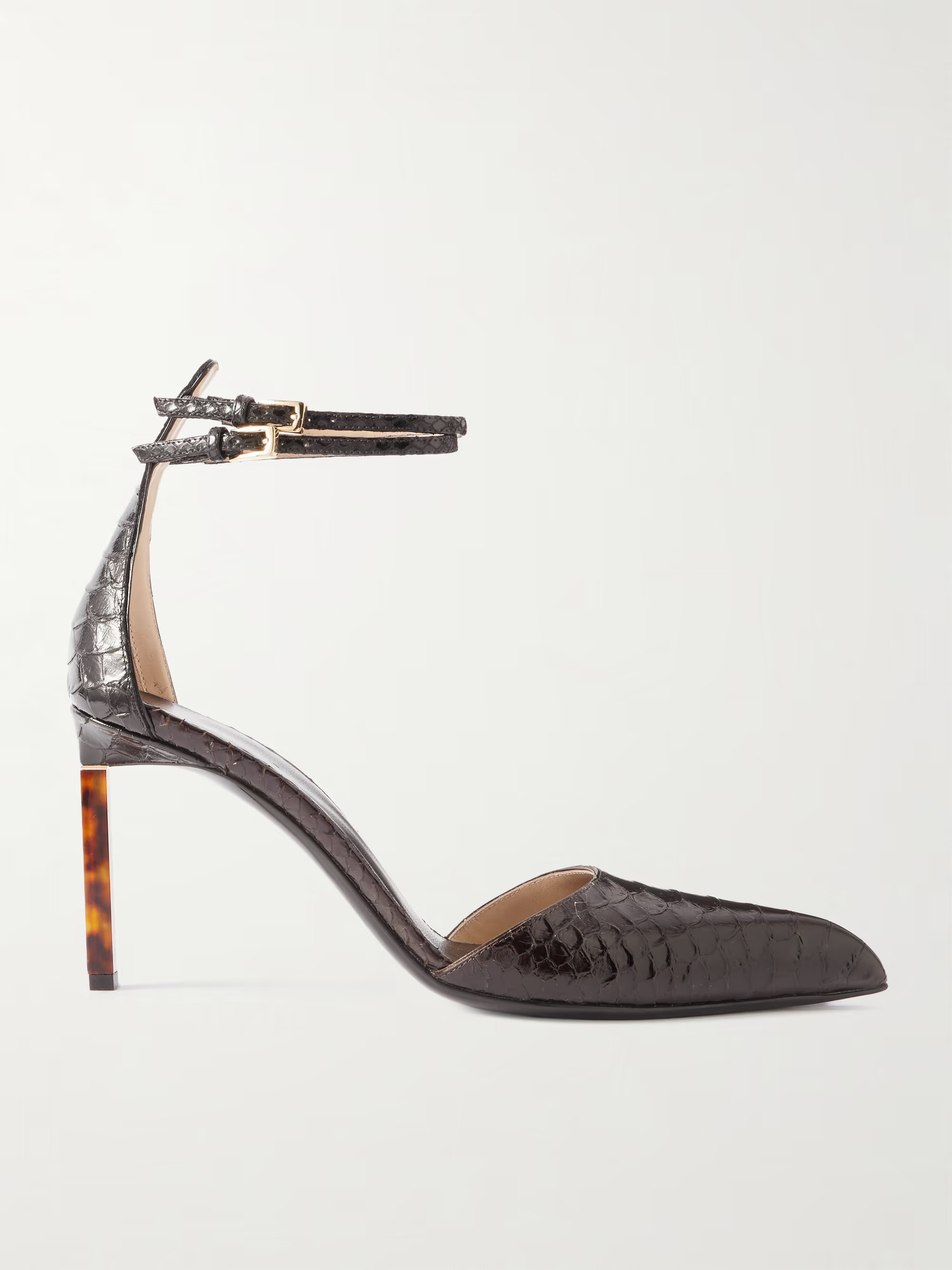 Snake-effect leather pumps | NET-A-PORTER (UK & EU)