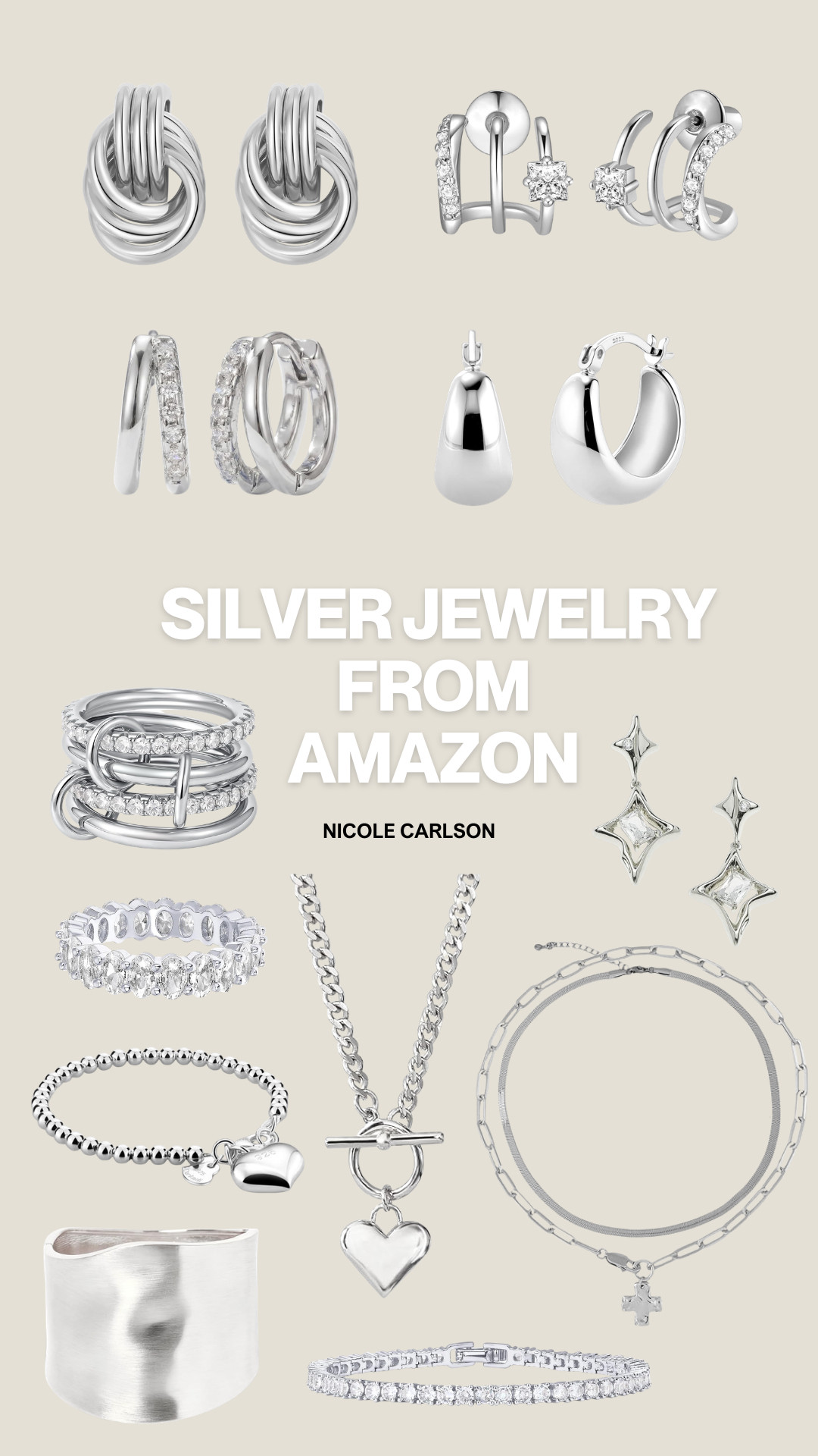 Silver jewelry finds from Amazon  

 

#LTKootd #LTKSeasonal #LTKU