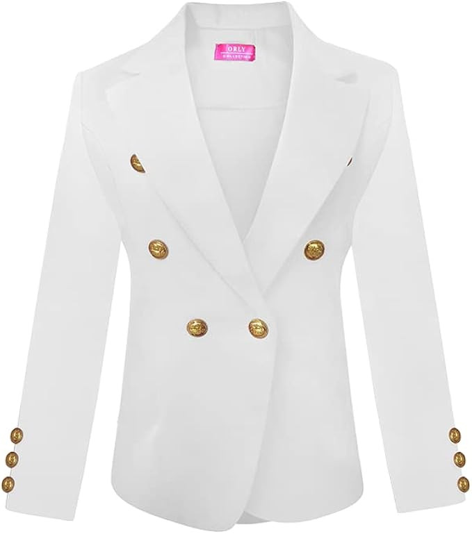 Womens Double Breasted Blazer Long Sleeves blazer jackets for women Gold Button Blazer Jackets fo... | Amazon (US)