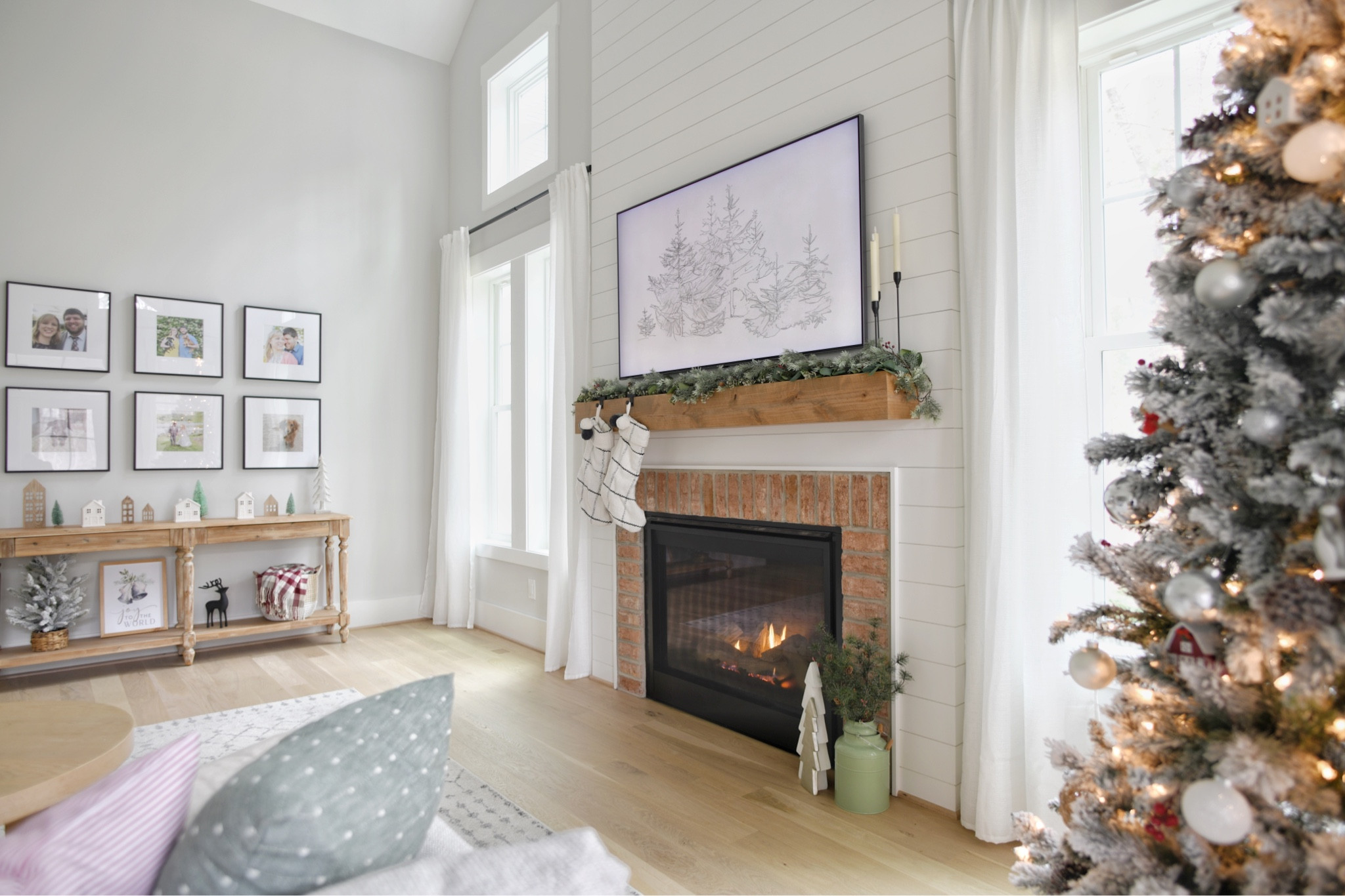 Christmas decor, holiday decor, mantle, candlesticks, garland, stockings.

#LTKhome #LTKSeasonal #LTKHoliday