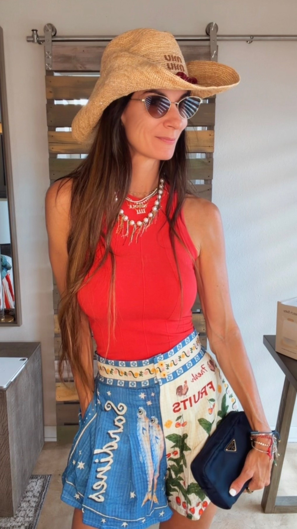 Sunday OOTD, but make it a little extra. 🤠🍒✨

A graphic fruit-print, a pop of red, a straw cowboy hat, and wedges that make me feel taller than my problems. 😂

Proof that getting dressed should be fun. Fashion doesn’t always have to make sense… sometimes it just needs to make you smile.

Now excuse me while I pretend I planned this outfit around the shorts and not the other way around. 😉

#NicoleColeeStyle #SundayStyle #OOTDInspo #SummerStyle #RevolveAmbassador

#LTKdayinmylife #LTKgrwm #LTKootd
