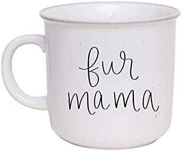 Sweet Water Decor Fur Mama Coffee Mug | Cute 16oz Ceramic Campfire Style Coffee Cup Microwave & D... | Amazon (US)