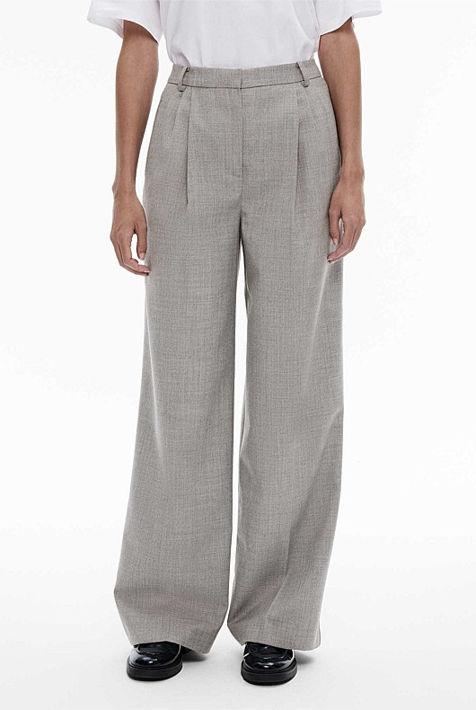 Wool Blend Relaxed Rise Trouser | Witchery (AU)