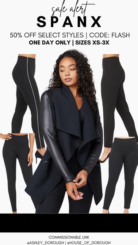 Don't miss this one day only flash sale at Spanx!! Select items are 50% OFF including my current FAVORITE drape leather jacket (size down!). Use code FLASH! 

Don't see anything in the sale you want? Use my code ASHLEYDXSPANX for $$$ off regular price items!

#LTKsalealert #LTKcurves #LTKSeasonal