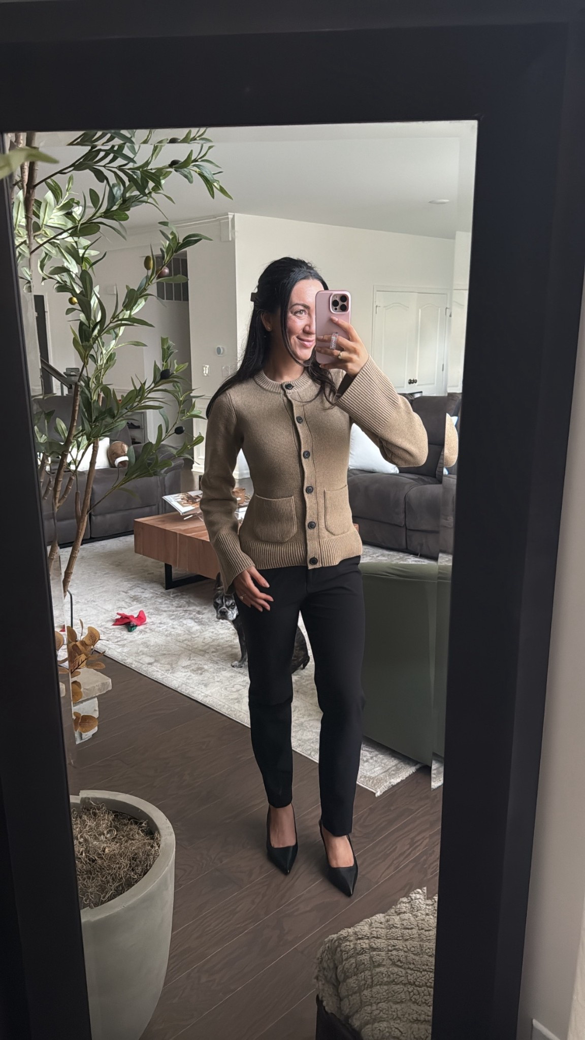 XS sweater 
0short in pants 

#LTKStyleTip #LTKWorkwear