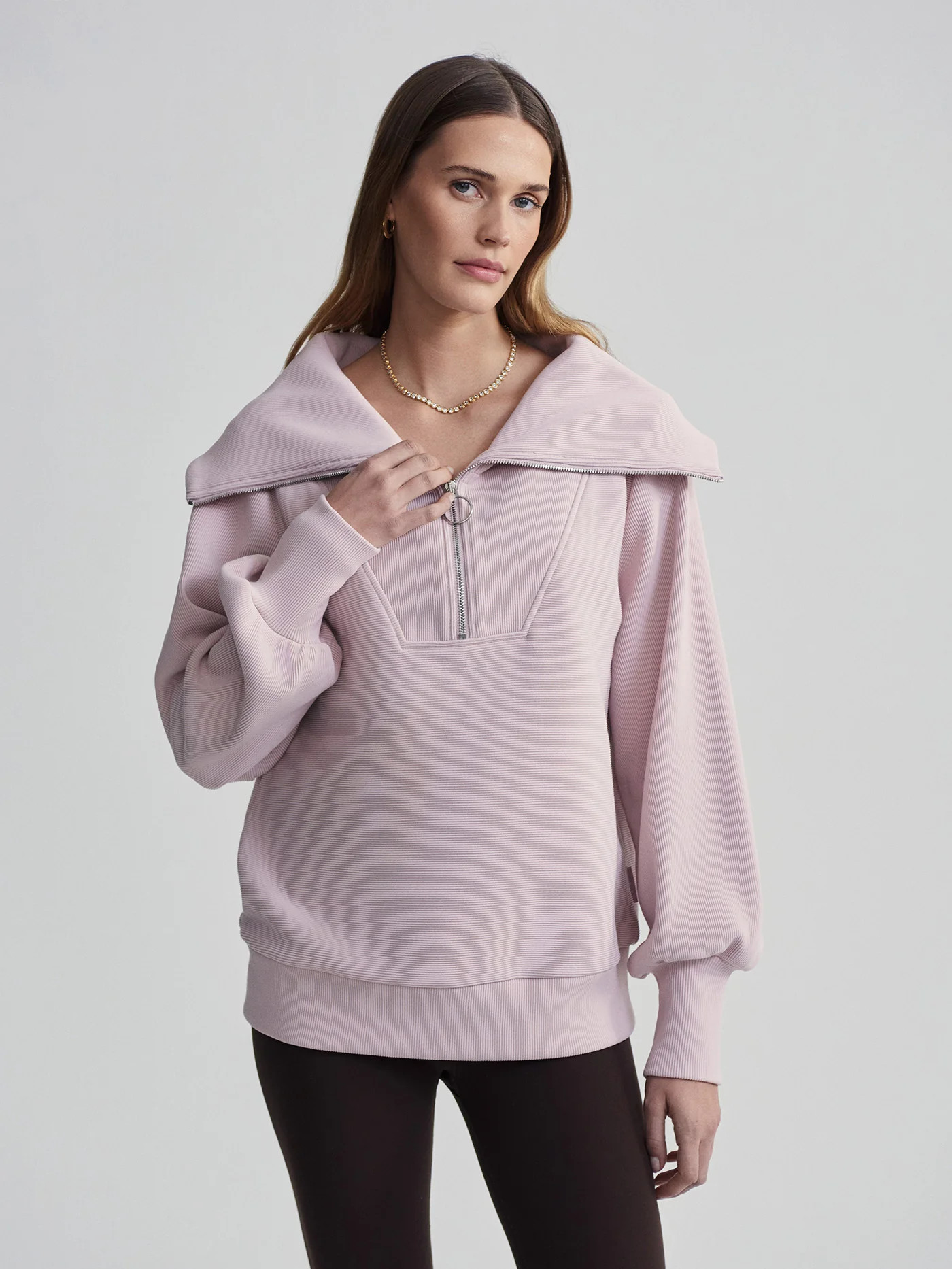 Vine Pullover | Ottoman Rib Half-Zip Pullover | Varley US | Varley US