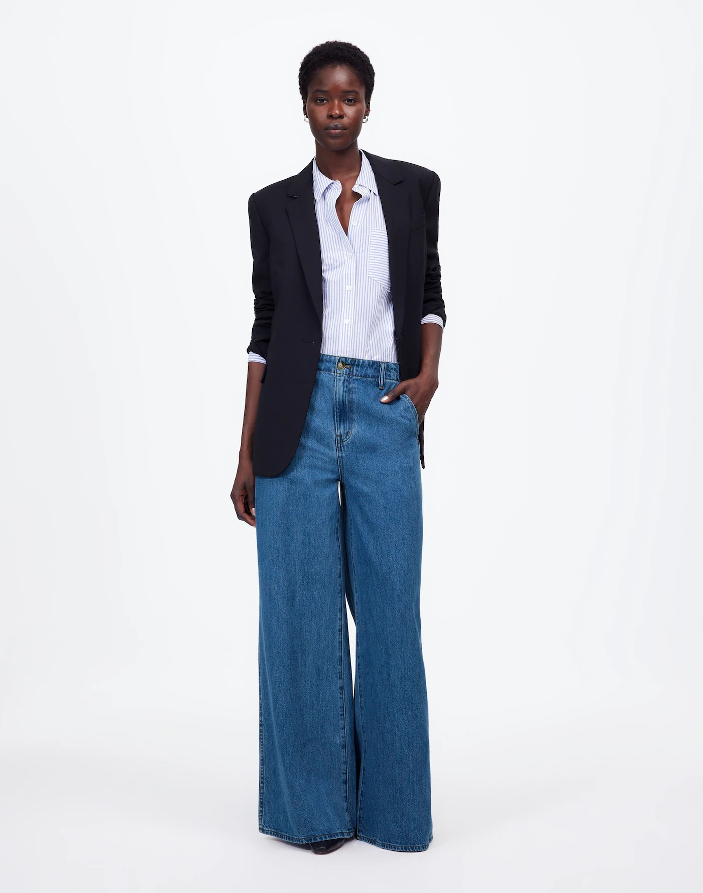 Wide Sweep Denim Trousers | Madewell | Madewell