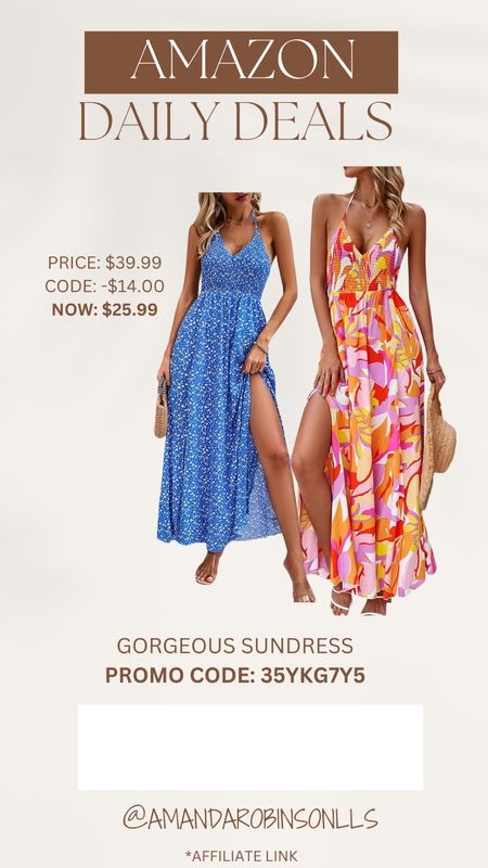 Amazon Daily Deals
Summer maxi dress 

#LTKTravel #LTKSaleAlert #LTKFindsUnder50