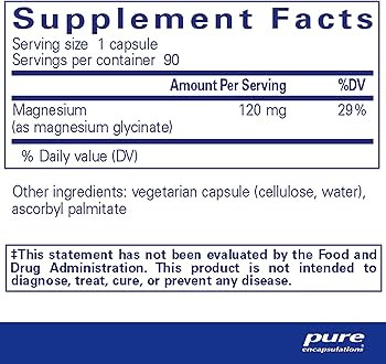 Pure Encapsulations Magnesium (Glycinate) - Supplement to Support Stress Relief, Sleep, Heart Hea... | Amazon (US)