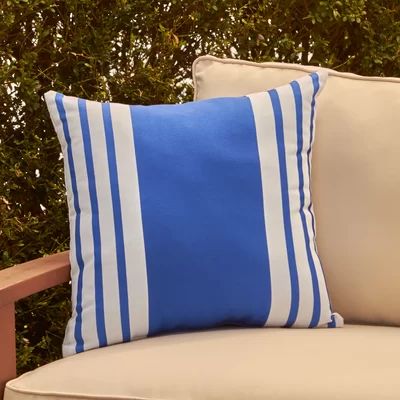 Killead Outdoor Pillow Cover & Insert Color: Dazzling Blue, Size: 16" H x 16" W | Wayfair North America