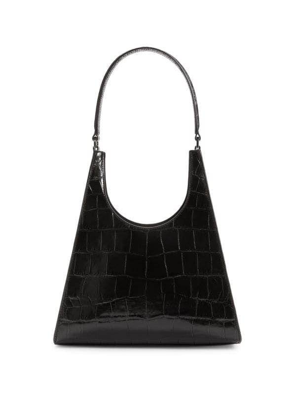 Rey Croc Embossed Leather Shoulder Bag | Saks Fifth Avenue OFF 5TH