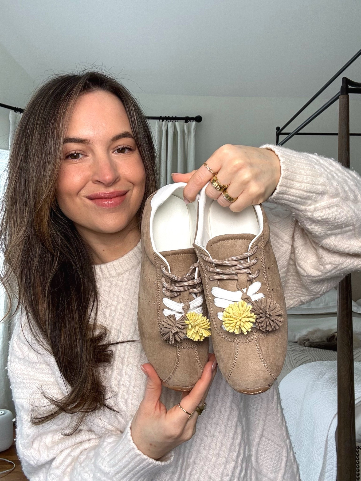 Under $45 and giving the it girl $1k sneaker vibes. They do run snug so make sure to size up 1/2 size from your normal sneaker size to wear with socks  

#LTKOver40 #LTKootd #LTKmomlife