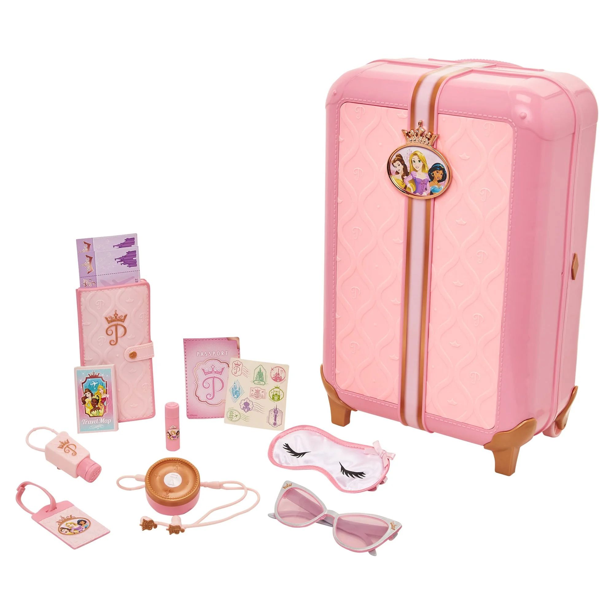 Disney Princess Style Collection Suitcase Traveler Set with 17 travel pieces | Walmart (US)