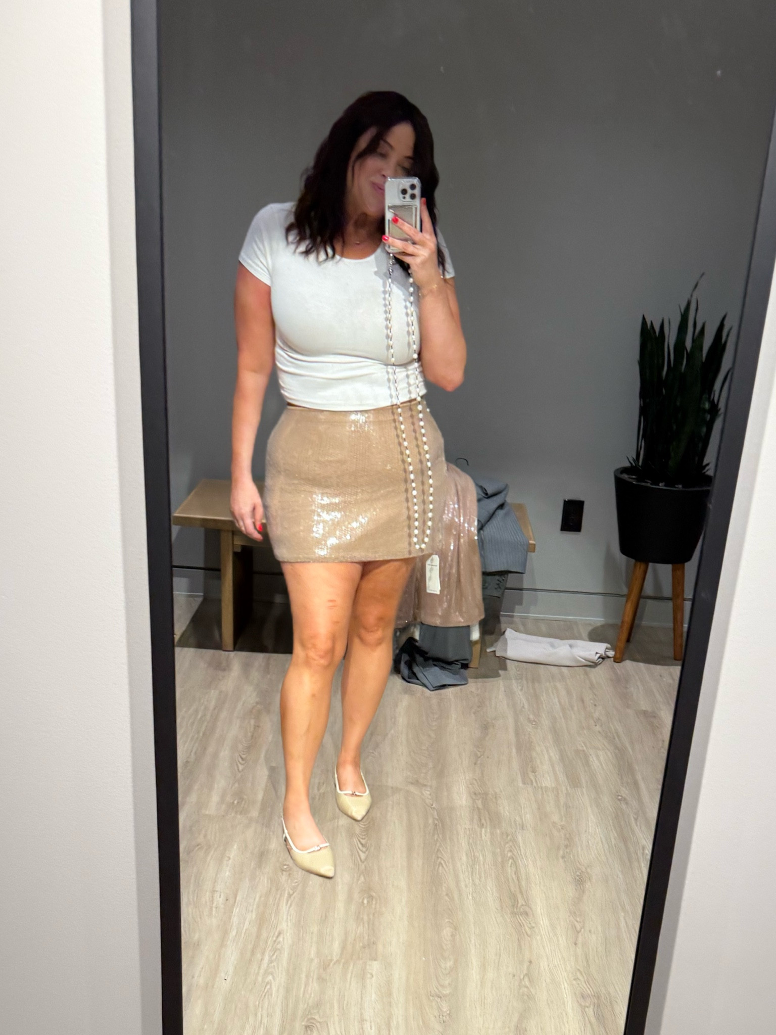 Never met a sequin skirt I didn’t like. Love it with flats and a tee but so cute for holiday with a sweater or a long coat. I’m in a large here but in between sizes and preferred fit of xl. Is stretchy. 

#LTKSaleAlert #LTKFindsUnder50 #LTKCyberWeek