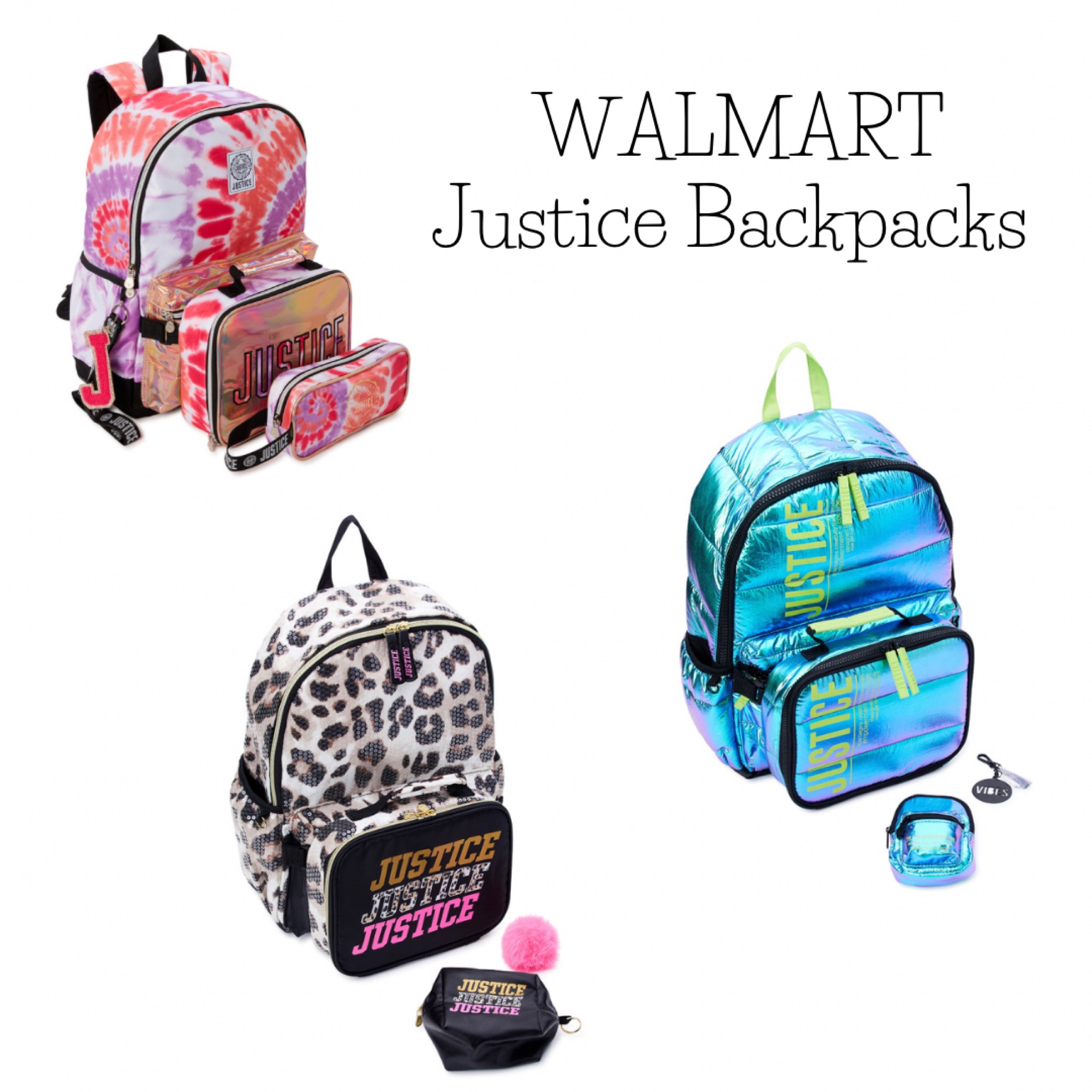 Justice bookbags cheap for girls