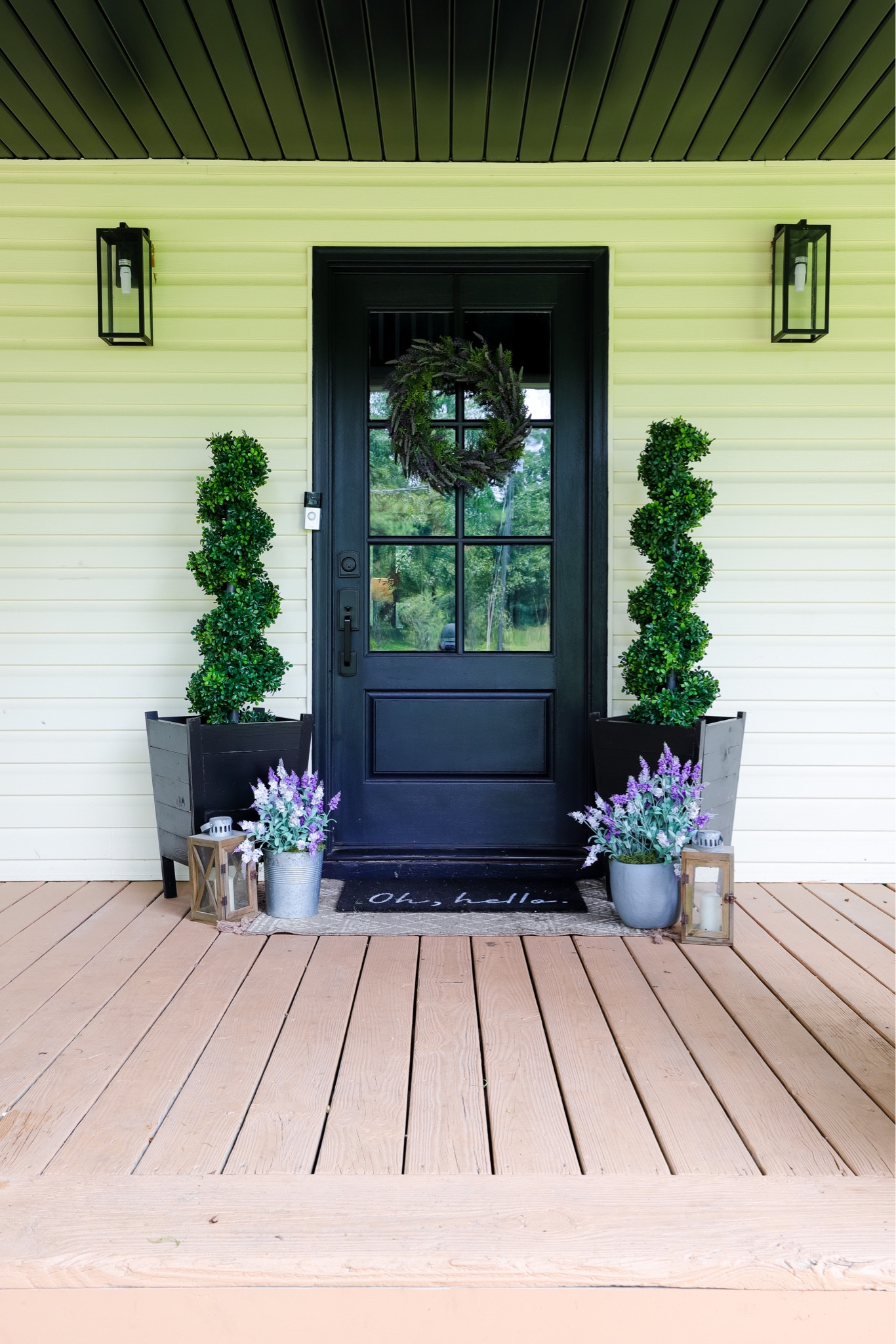 Front door decor and artificial plant finds 

#LTKhome #LTKSeasonal #LTKFind