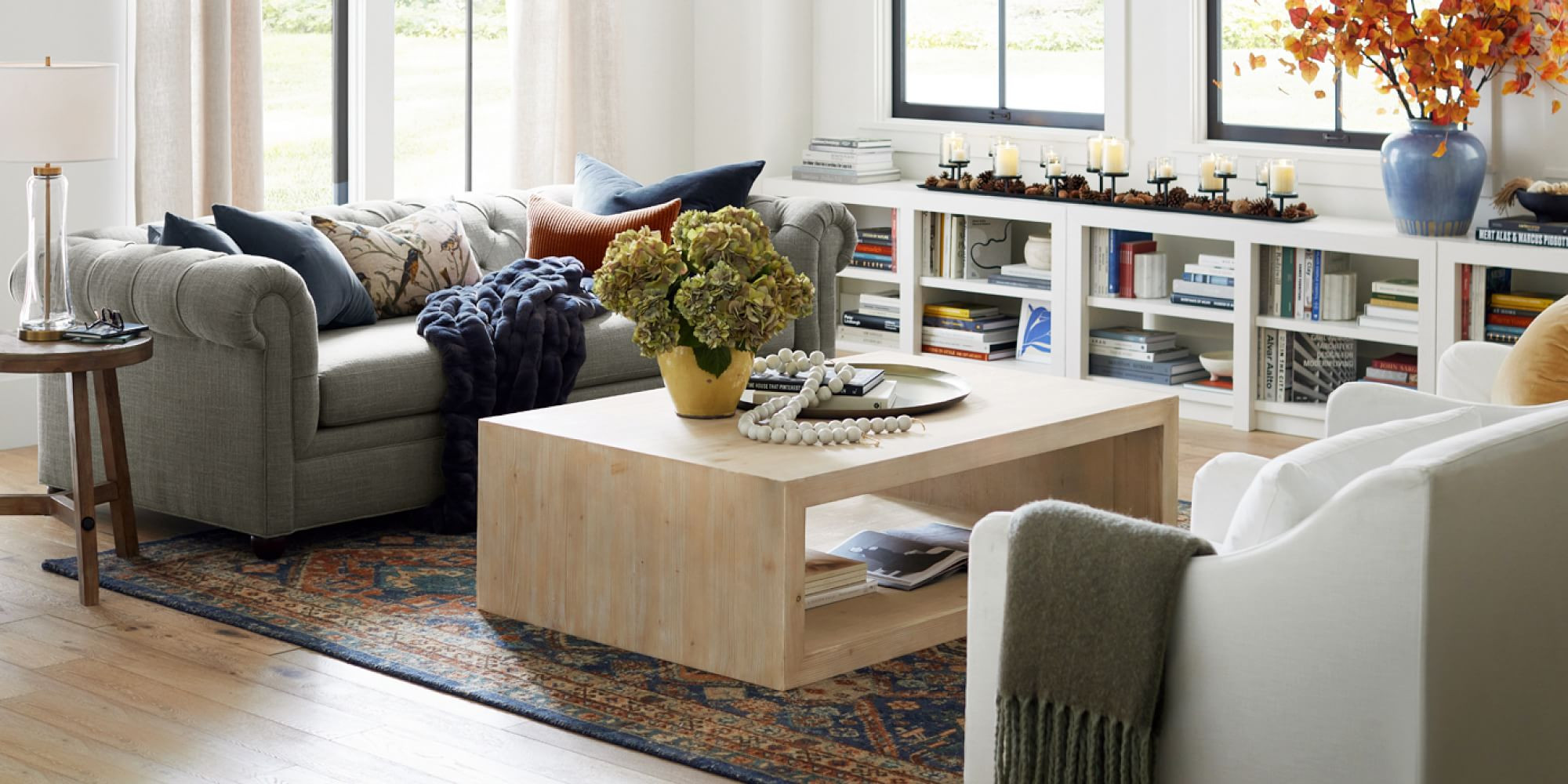 Folsom Rectangular Grand Coffee Table (60") | Pottery Barn (US)