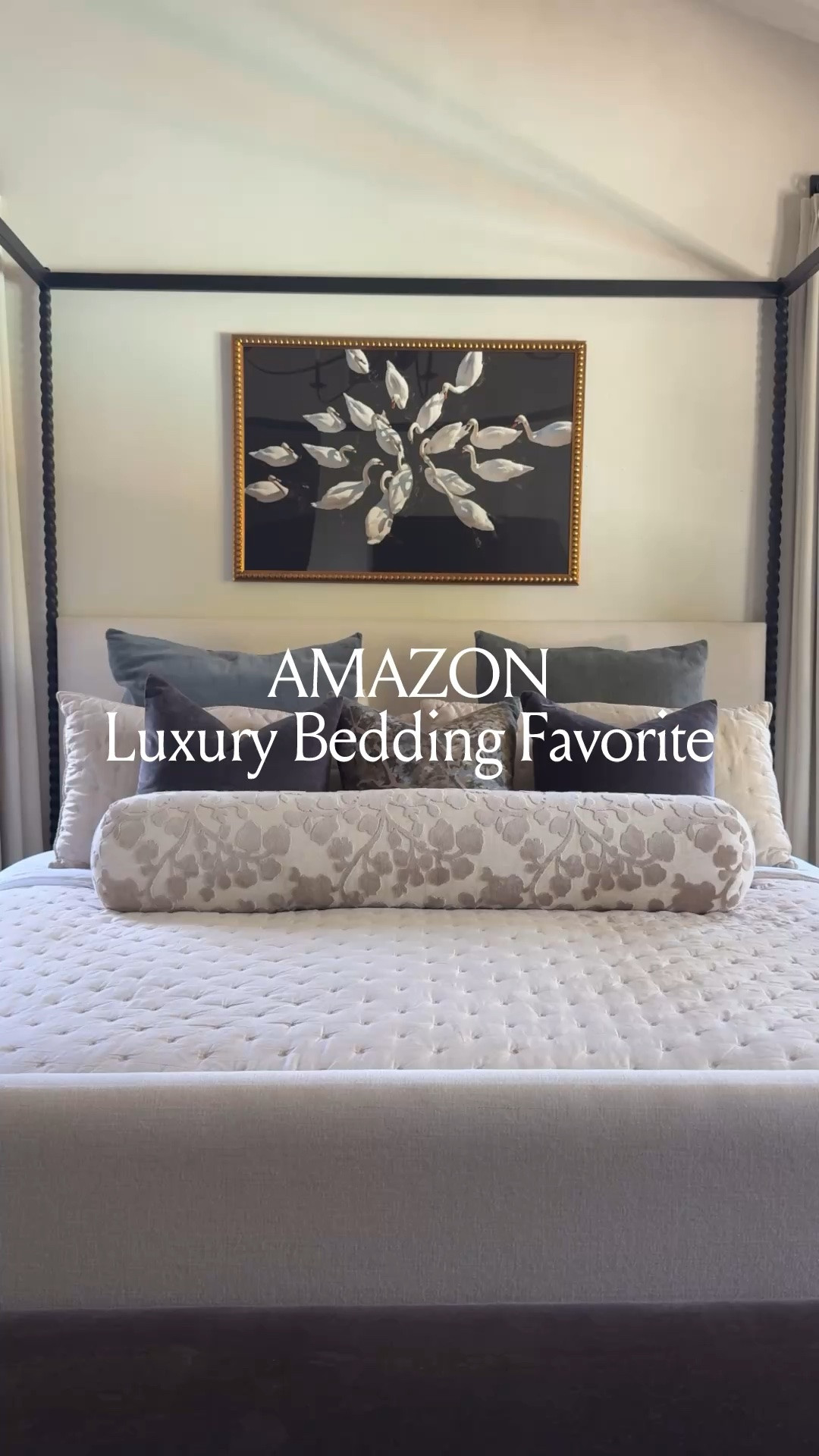 This duvet insert is so fluffy and feels like a luxury hotel bed! Linking all my bedding as well! I got a king insert for a king duvet cover. This cover is gorgeous! Chenille but feels almost like velvet and not too heavy!