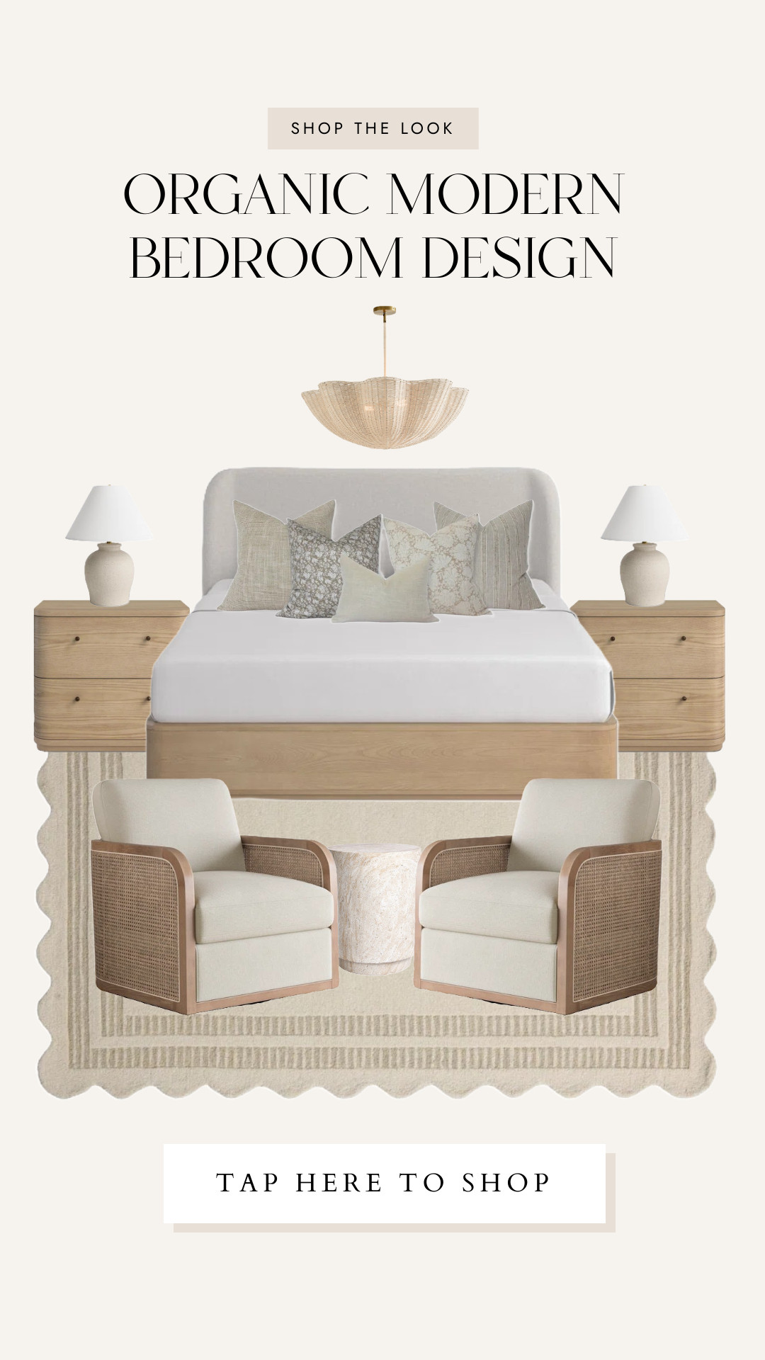 organic modern bedroom design 🤍 

 #LTKHome #LTKSaleAlert #LTKStyleTip