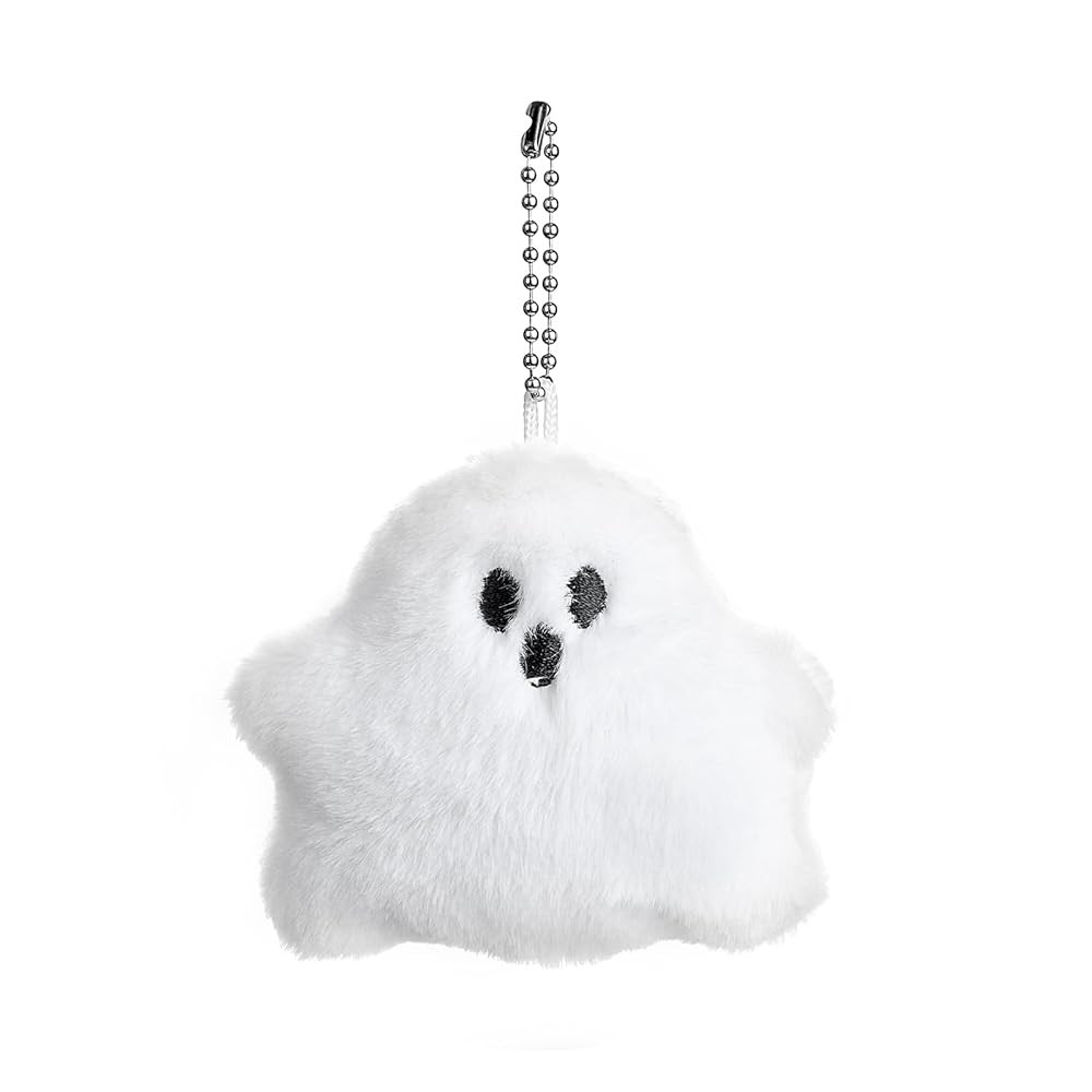 White Ghost Bag Charm, Cute Ghost Plush Keychain for Handbags Backpacks Purse Keychain Accessorie... | Amazon (US)