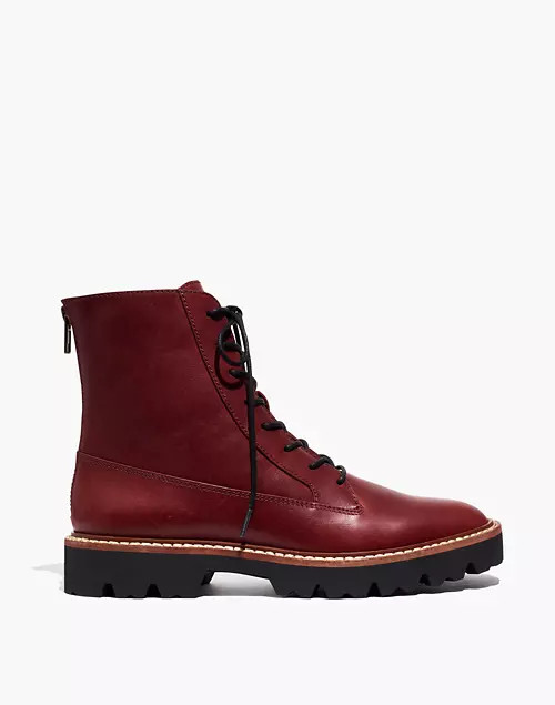 The Citywalk Lugsole Lace-Up Boot in Leather | Madewell