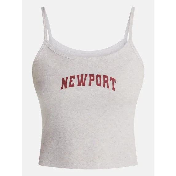 No Boundaries Scoop Neck Cami Top, Women's XXS-XXL | Walmart (US)