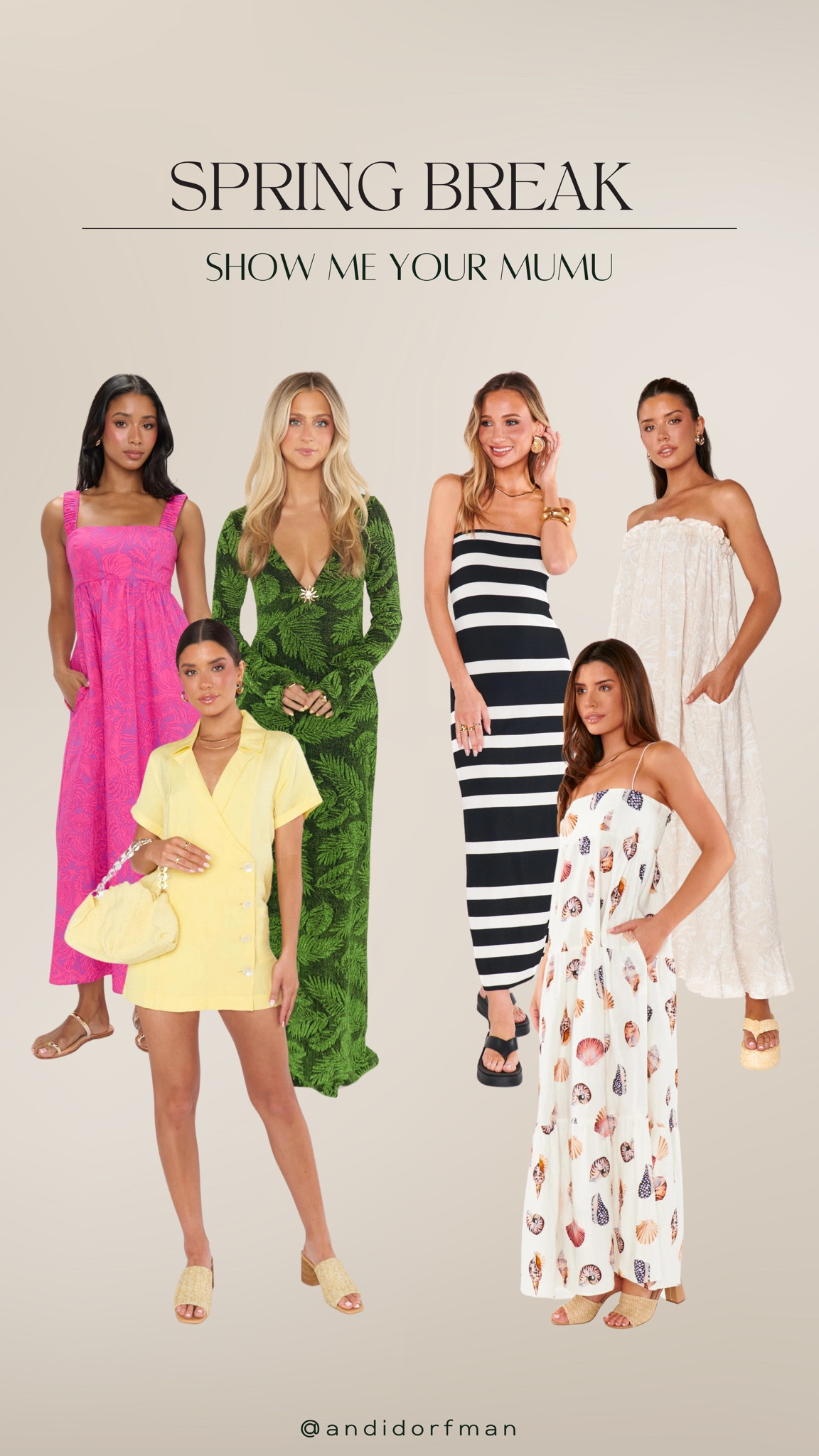 Spring break dresses from Show Me Your Mumu ☀️