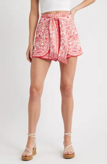 FARM Rio River Ride Linen Blend Shorts | Nordstrom | Nordstrom