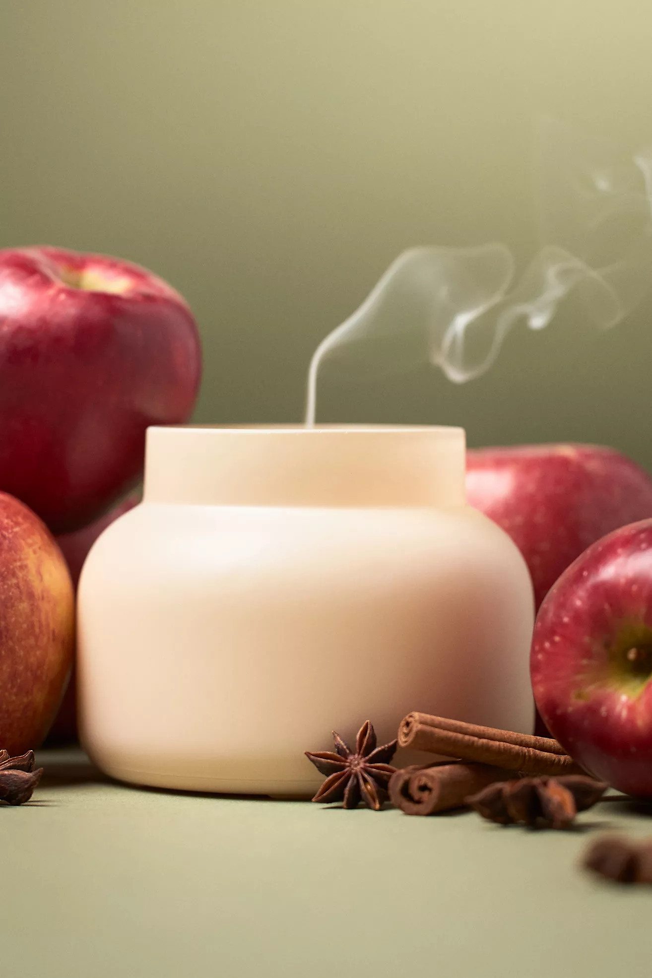 Capri Blue Spiced Cider Matte Glass Candle | Anthropologie (US)