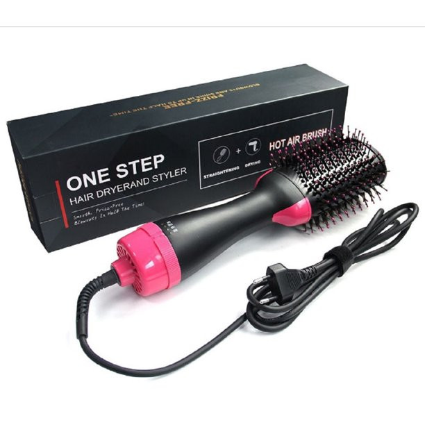 Luxur Pro Collection Salon 2 in 1 One Step Hair Dryer and Volumizer 13.4" Plastic Hot Air Brush, ... | Walmart (US)