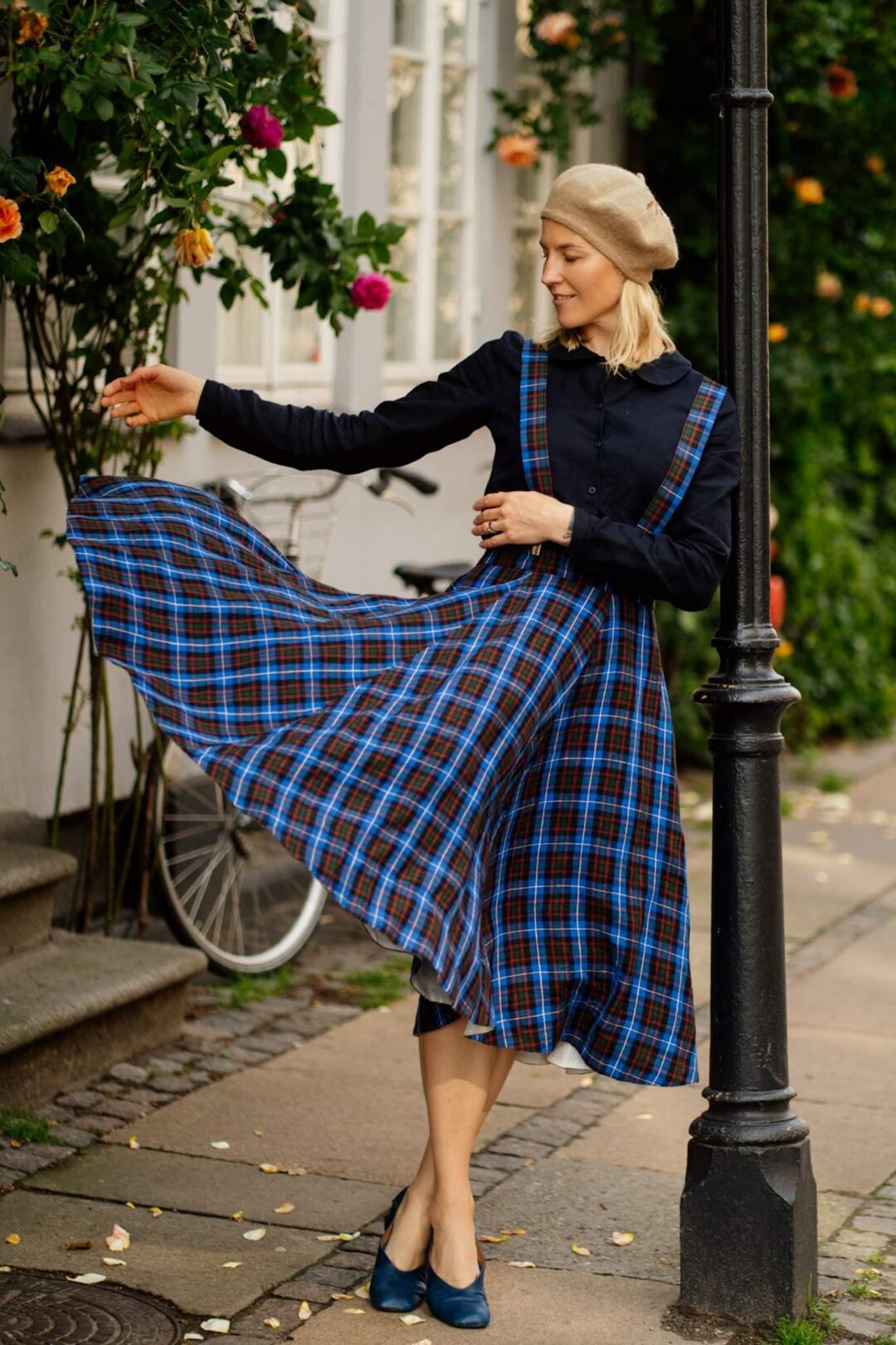 Classic – Full-circle Linen Midi Skirt - Etsy UK | Etsy (UK)