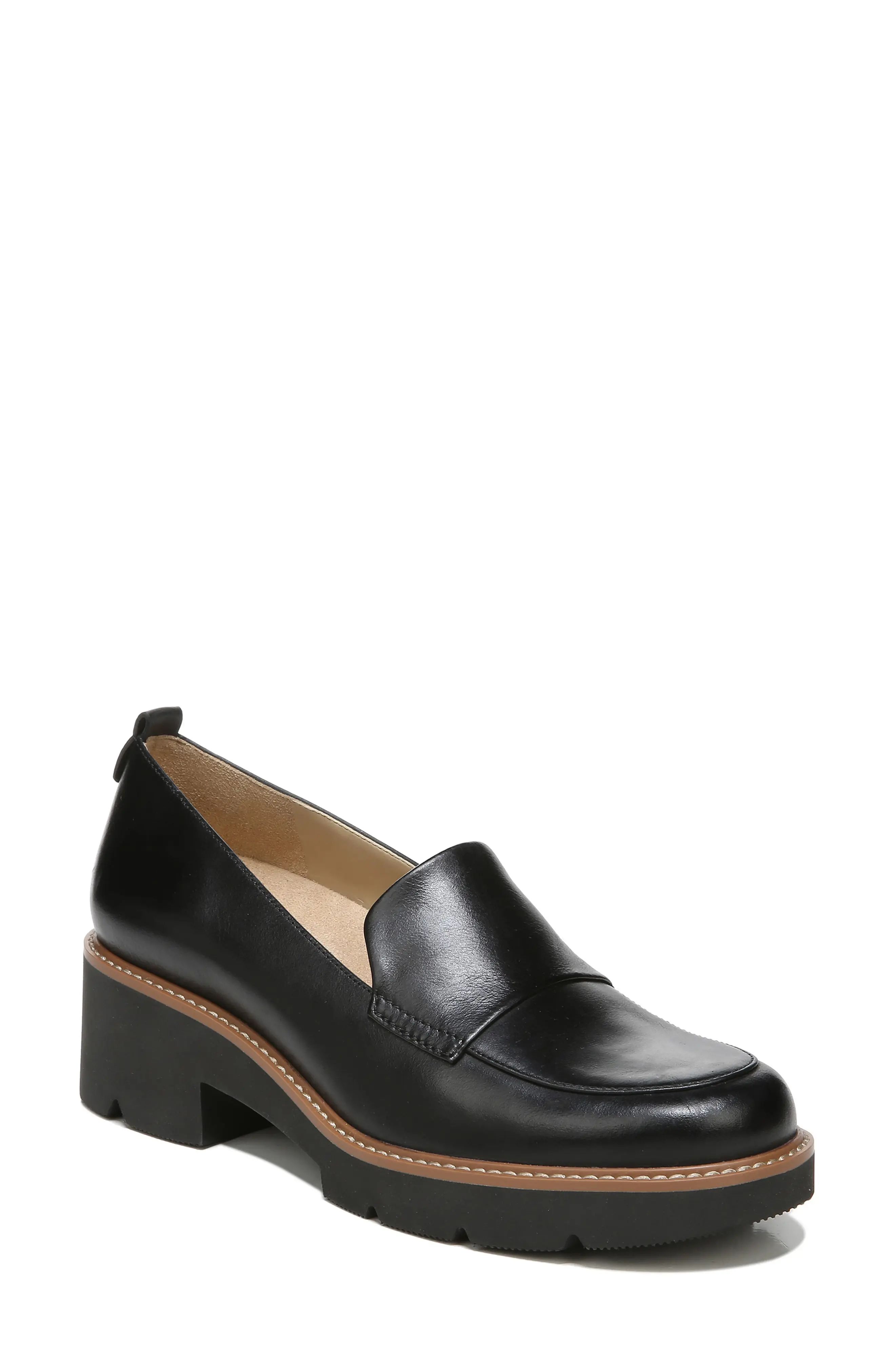 Naturalizer Darry Leather Loafer in Black at Nordstrom, Size 6 | Nordstrom