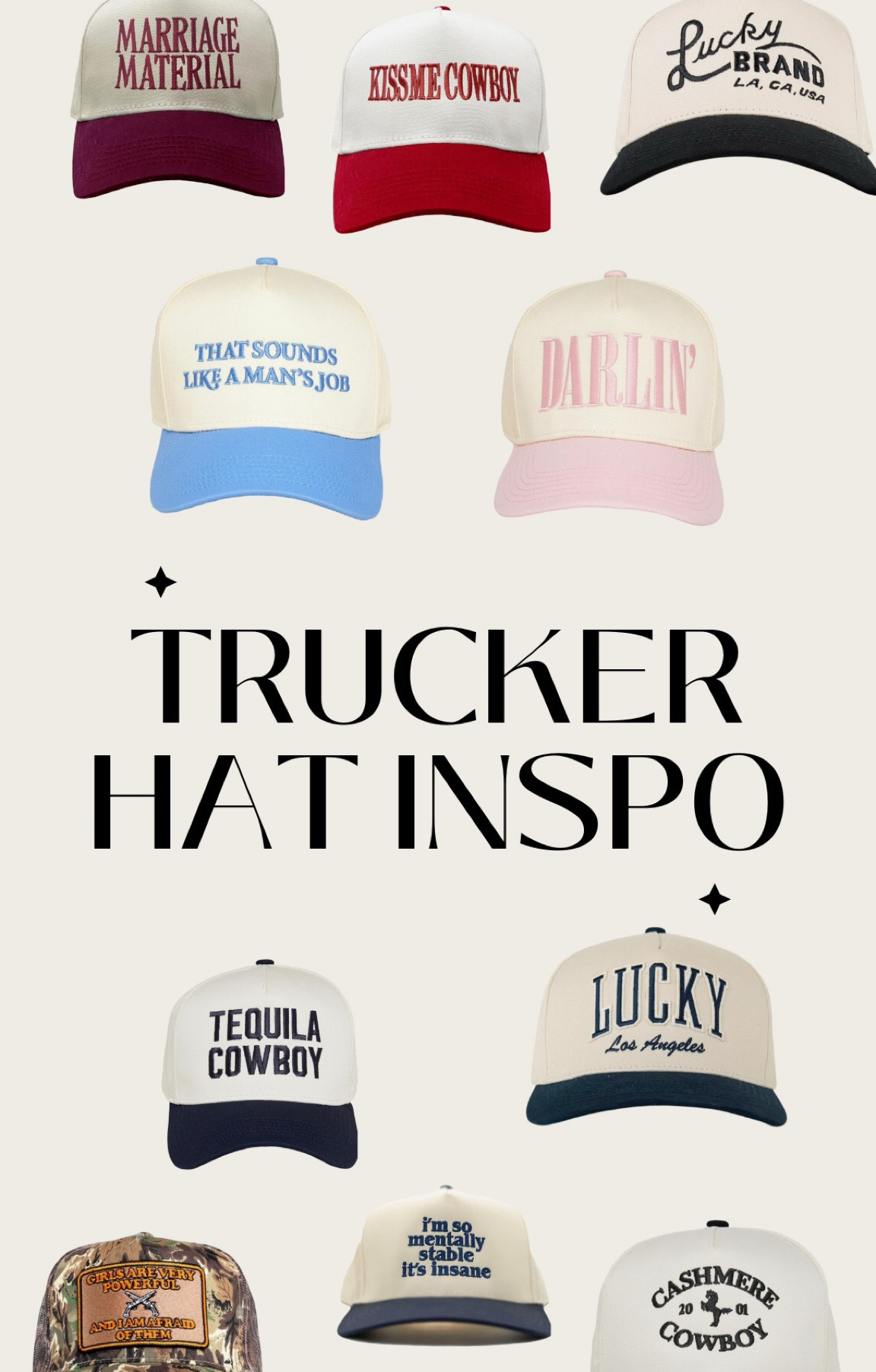 trucker hats!! 

#LTKxPrimeDay #LTKFindsUnder50 #LTKSeasonal