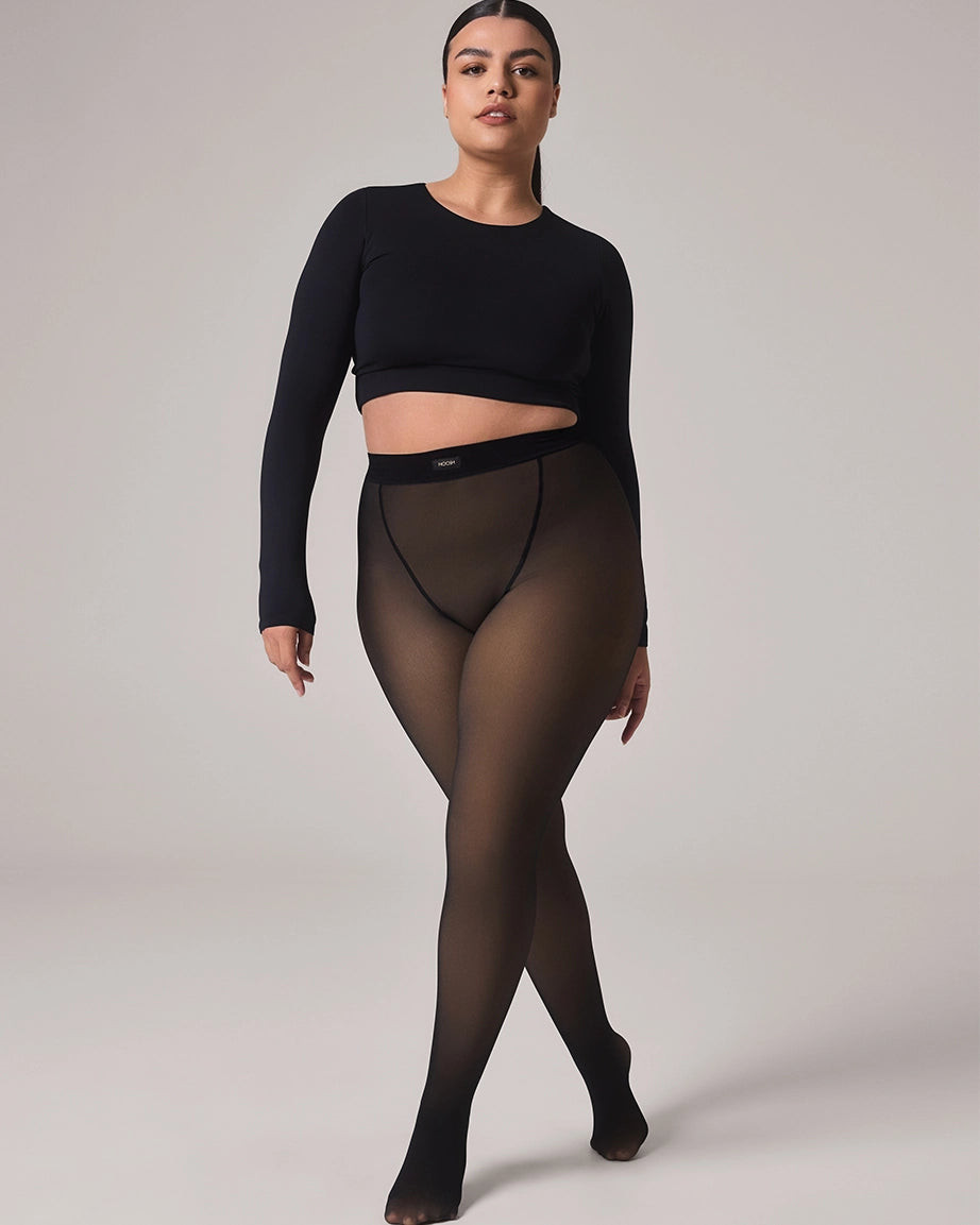 TOAST - FLEECE-LINED TIGHTS - SHEER ILLUSION | Noosh