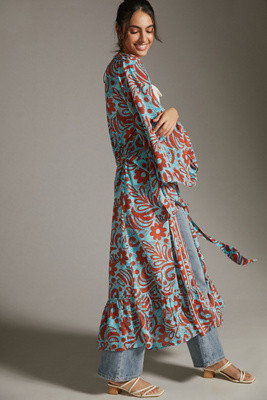Llani Ruffle-Hem Kimono | Anthropologie (UK)