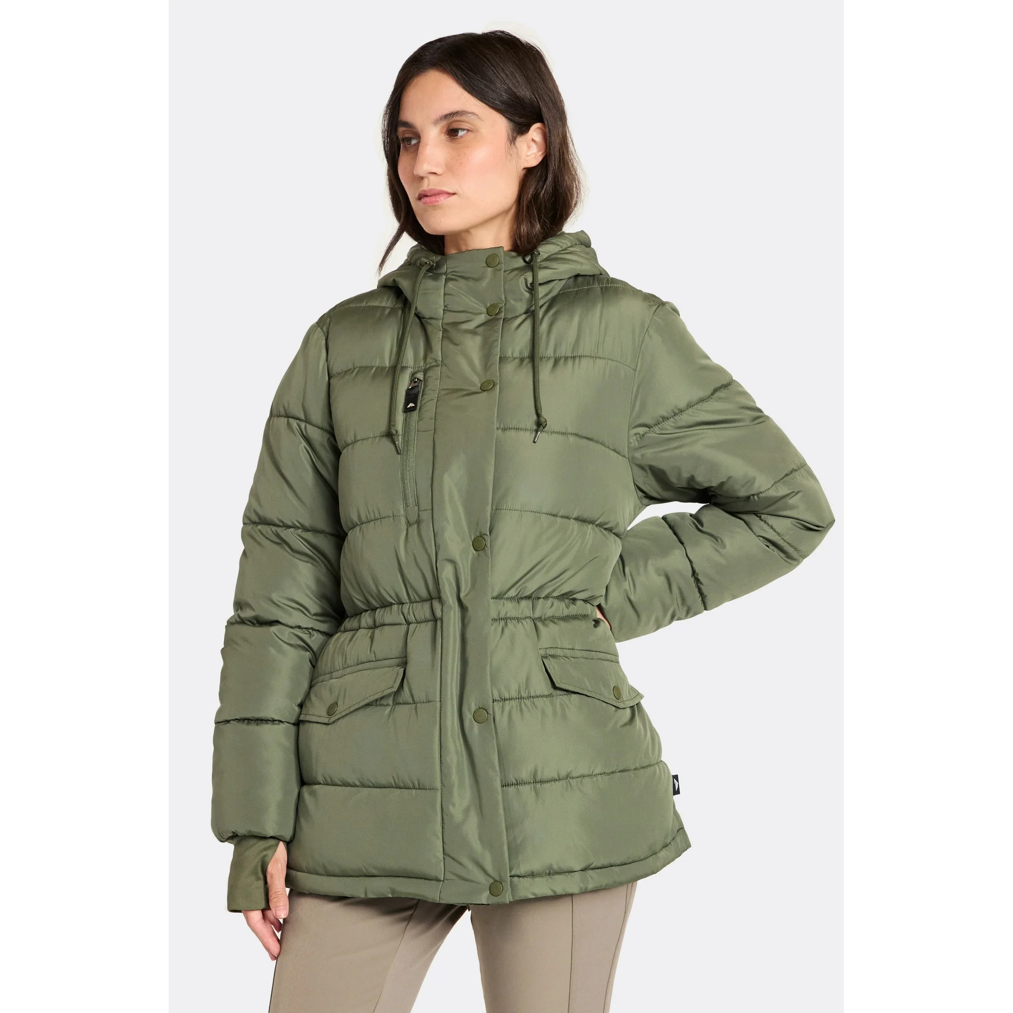 Ozark Trail Women's and Women's Plus Mid Length Puffer Coat, Sizes XS-2X | Walmart (US)