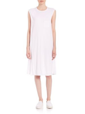 Crewneck Overlap Dress | Saks Fifth Avenue