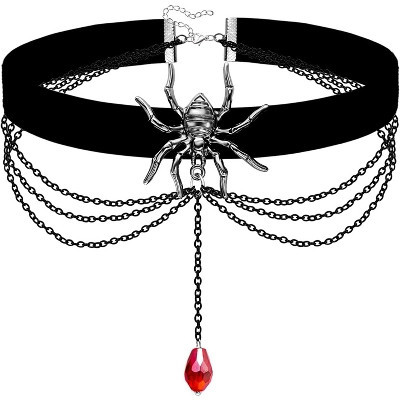 3-Piece Black Choker Set - Gothic Velvet & Lace Layered Necklaces, Adjustable Collar for Women | Target