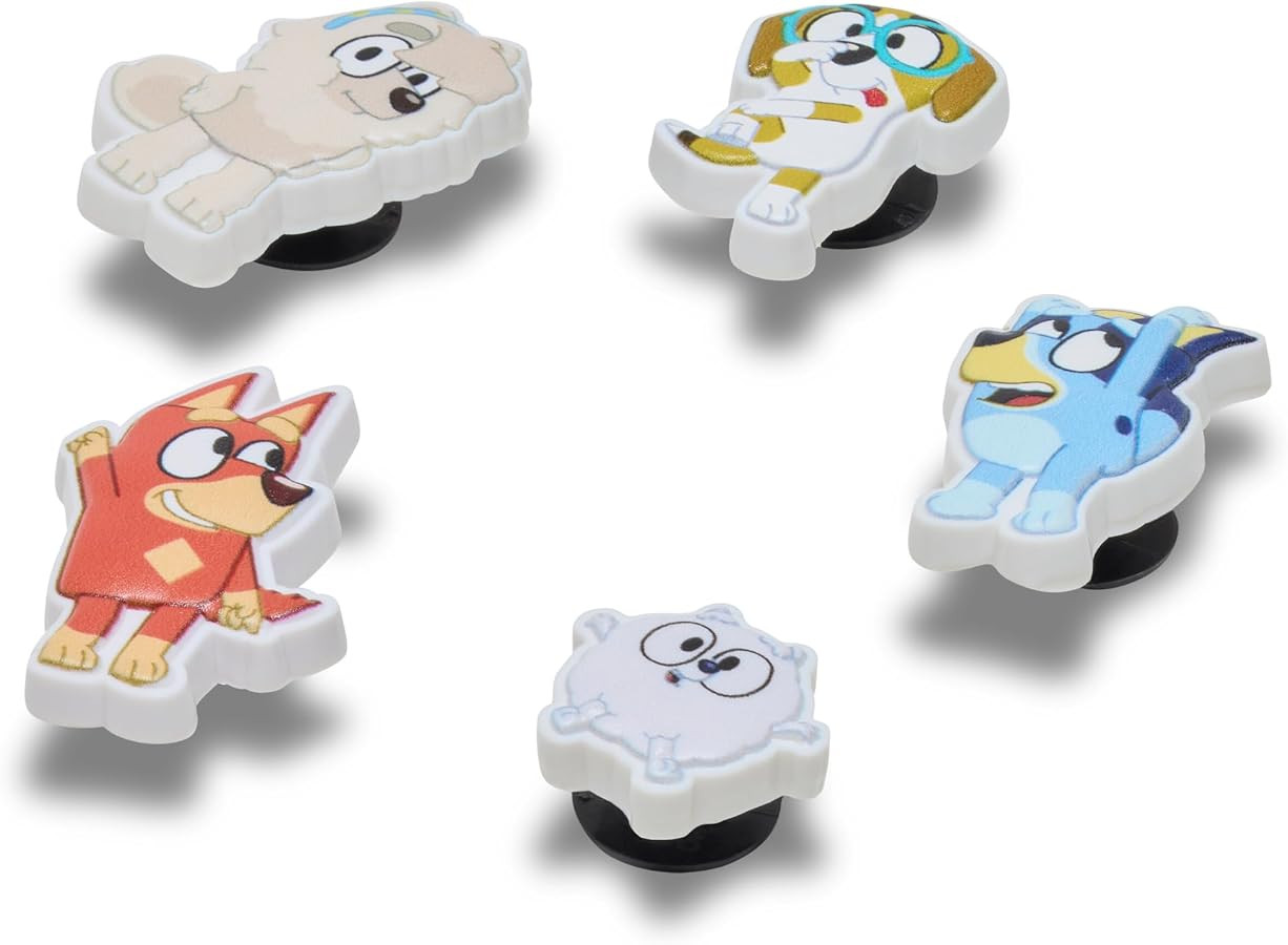 Crocs Jibbitz Kids' Characters Shoe Charm Packs, Bluey Multi, 5-Pack : Amazon.ca: Clothing, Shoes... | Amazon (CA)