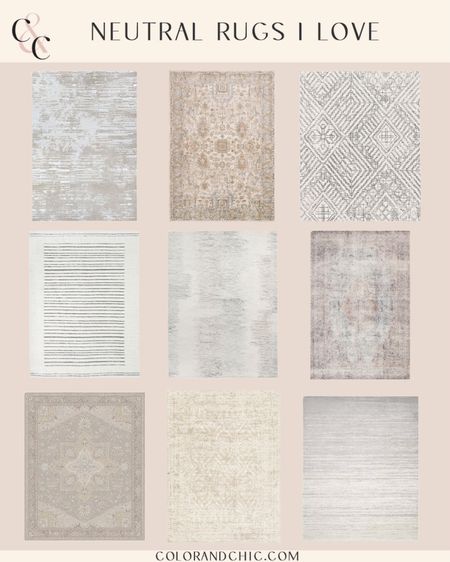 Neutral rugs that I absolutely love! Most are $500 and below in the 8 x 10. A few no more than $700! Including Wayfair, West Elm and more! Love neutral rugs with a subtle design to open up the space and blend everything together  

#LTKhome #LTKstyletip