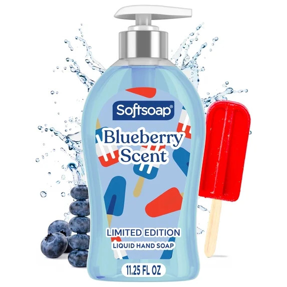 Softsoap Limited Edition Liquid Hand Soap, Blueberry Scent, 11.25 fl oz Pump Bottle | Walmart (US)