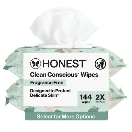 The Honest Company Plant Based Baby Wipes Fragrance Free 144 Count | Walmart (US)