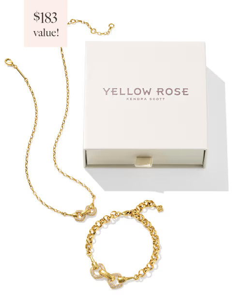 Beau Vintage Gold Pave Gift Set of 2 in White CZ | Kendra Scott | Kendra Scott