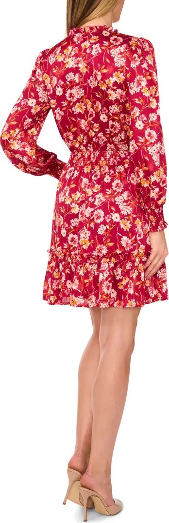 CeCe Floral Print Long Sleeve Dress | Nordstrom | Nordstrom