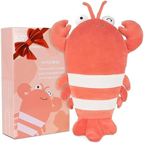Infowush Heating Pads for Cramps, 15" Weighted Stuffed Animals Lobster Plush, Menstruation Microw... | Amazon (US)