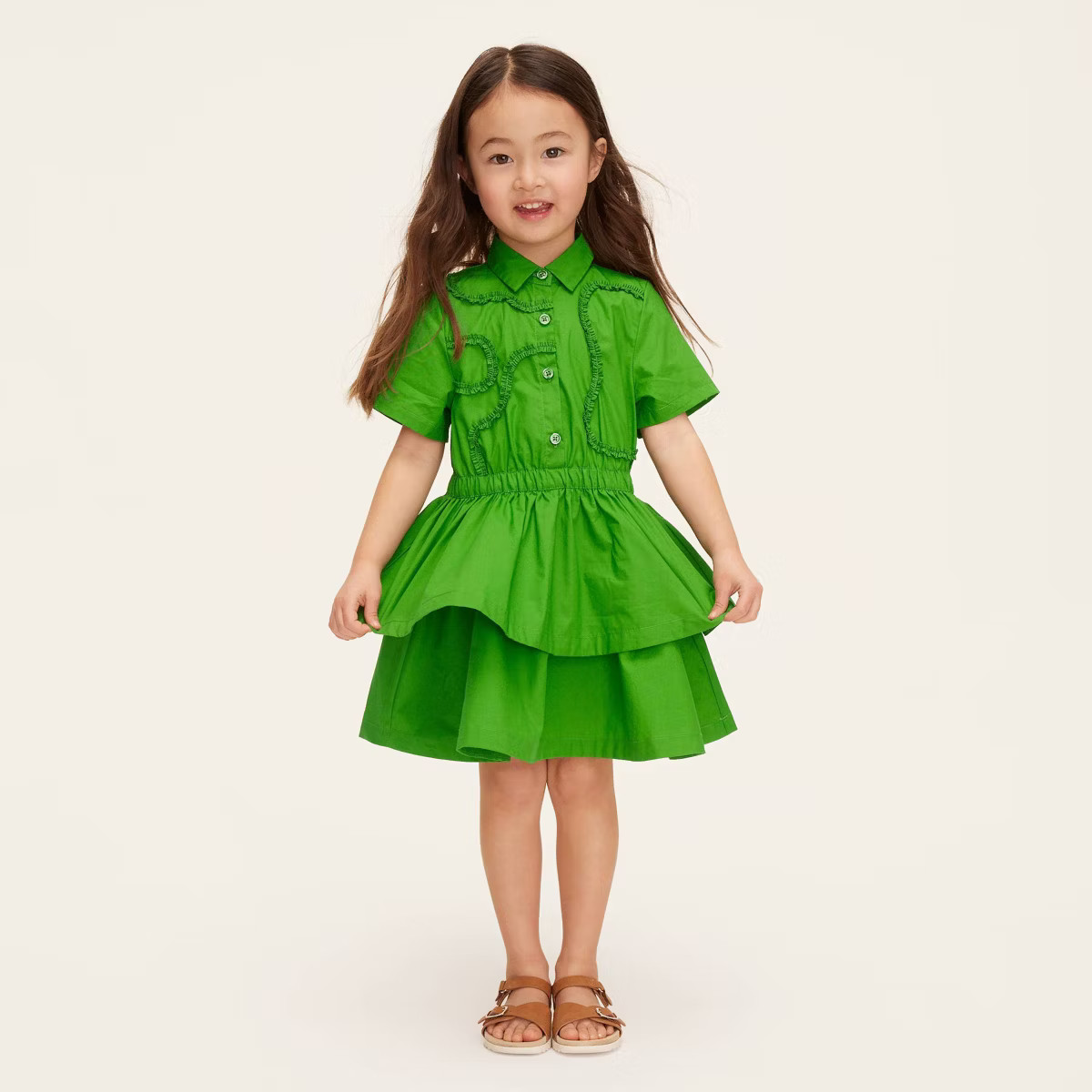 Toddler Ribbon Short Sleeve Shirtdress - kate spade new york x Target Green | Target