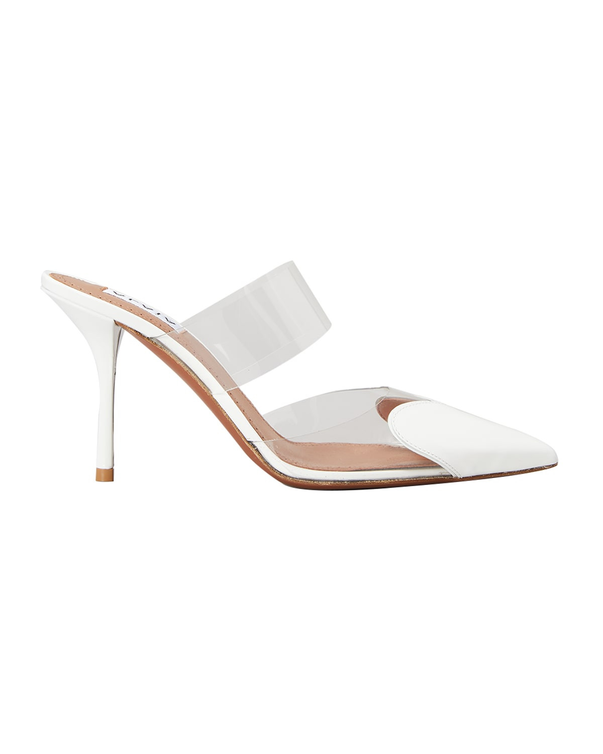 Coeur Clear Cap-Toe Mule Pumps | Neiman Marcus