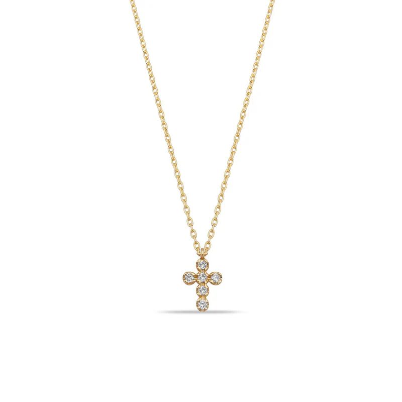 TSK Diamond Cross Necklace | The Sis Kiss